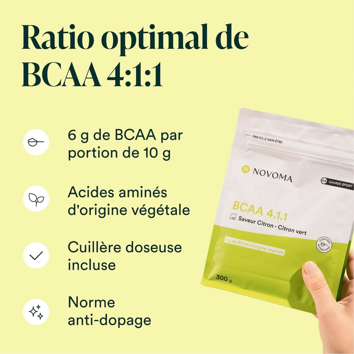 novoma-sport-bcaa-4-1-1-poudre-citron-citron-vert image 4