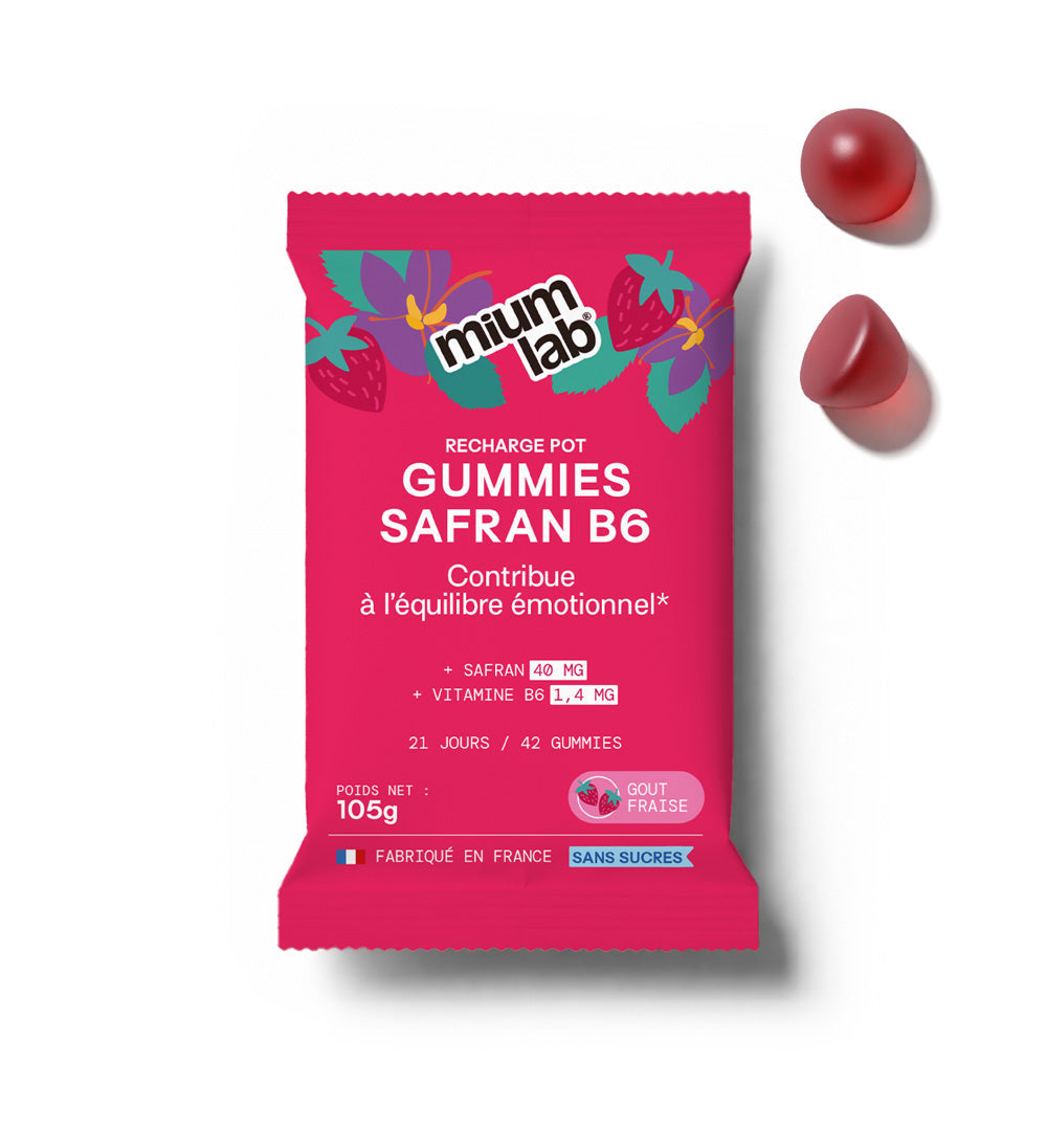 mium-lab-health-gummies-safran-b6-co-recharge-fraise-42-jours-calme image 1