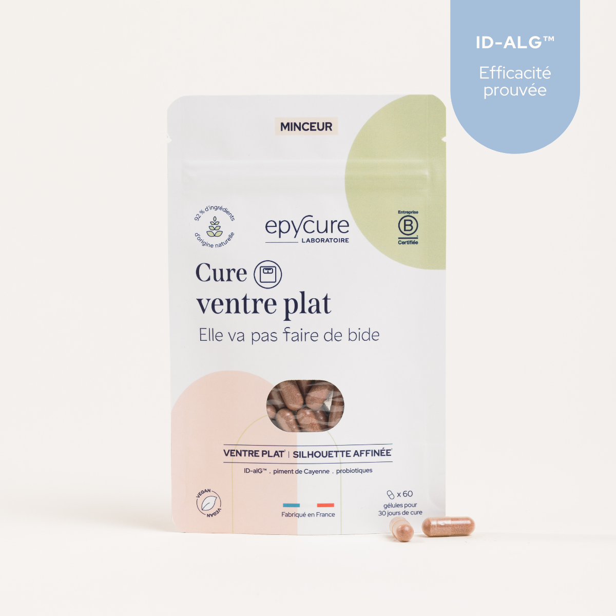 epycure-drainage-digestion-cure-ventre-plat-g-lules-1-mois-ventre-gonfl image 1
