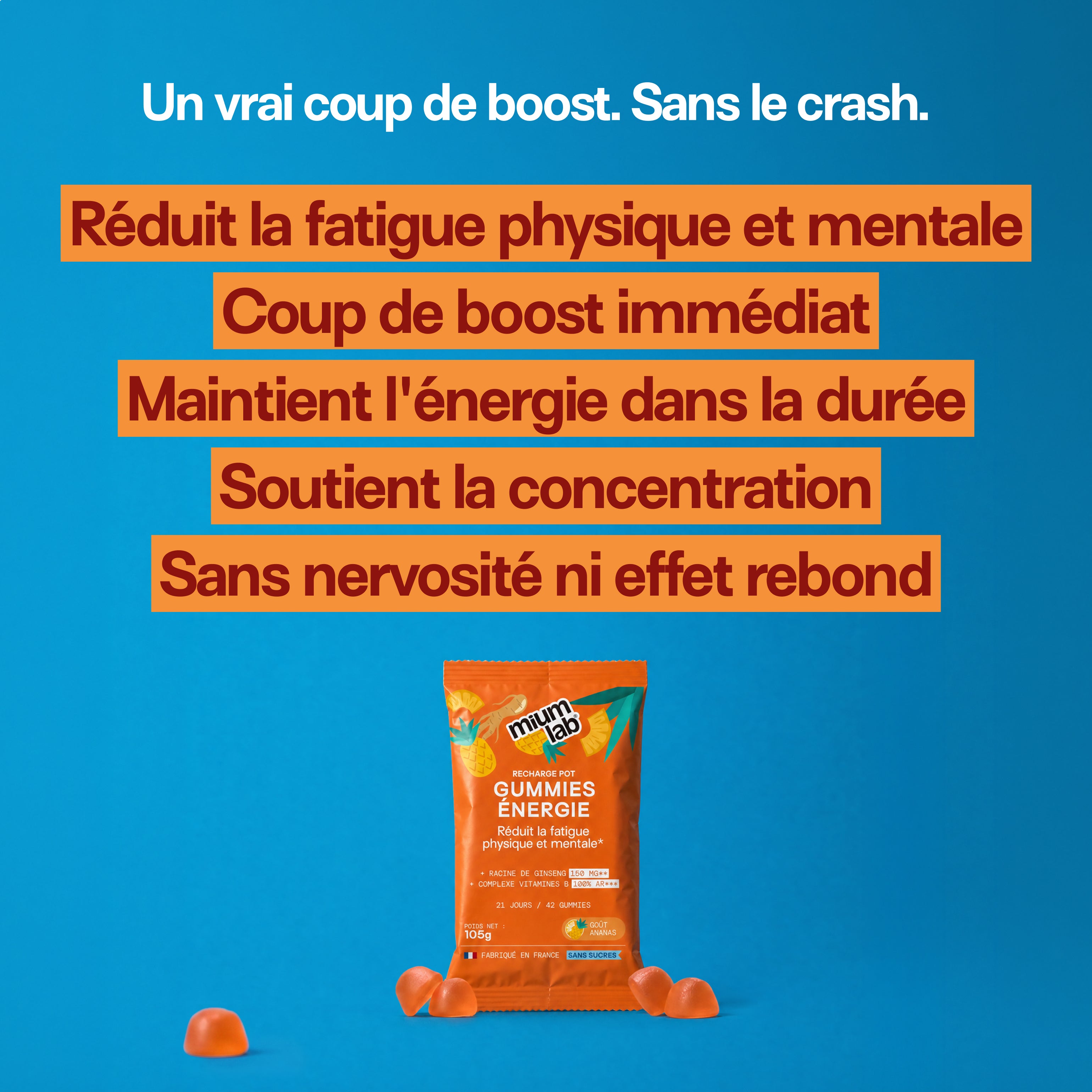 mium-lab-nergie-gummies-sans-sucres-pack-4x21-jours-guarana image 2