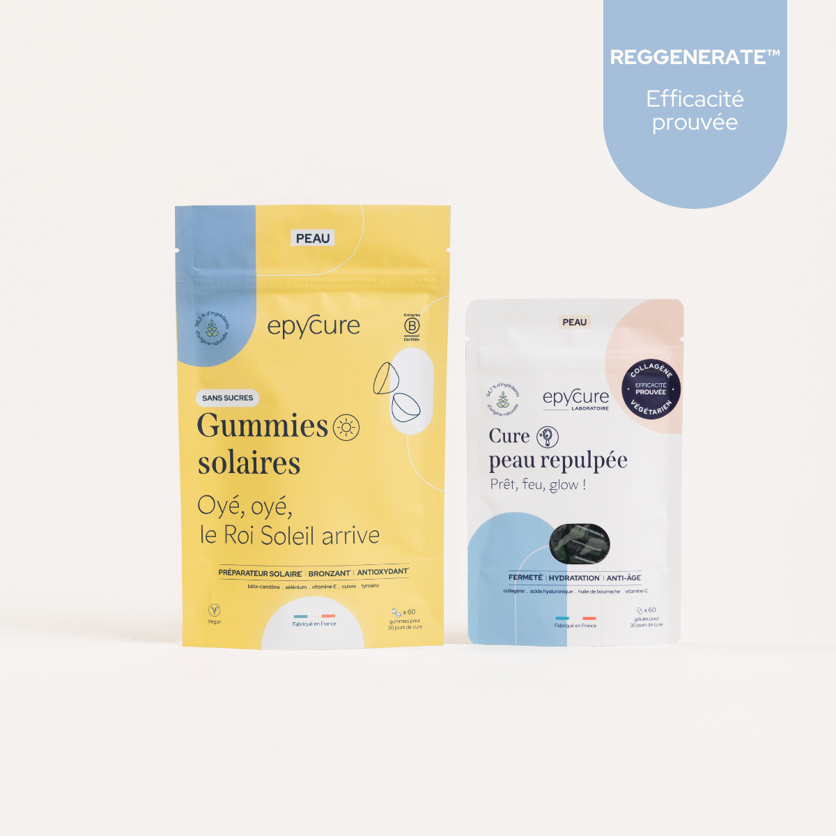 epycure-peau-solaire-duo-beaut-solaire-gummies-1-mois-bronzage image 1