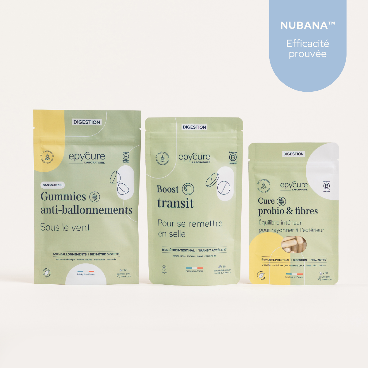 epycure-routine-confort-intestinal-probiotiques-1-mois-fibres image 1