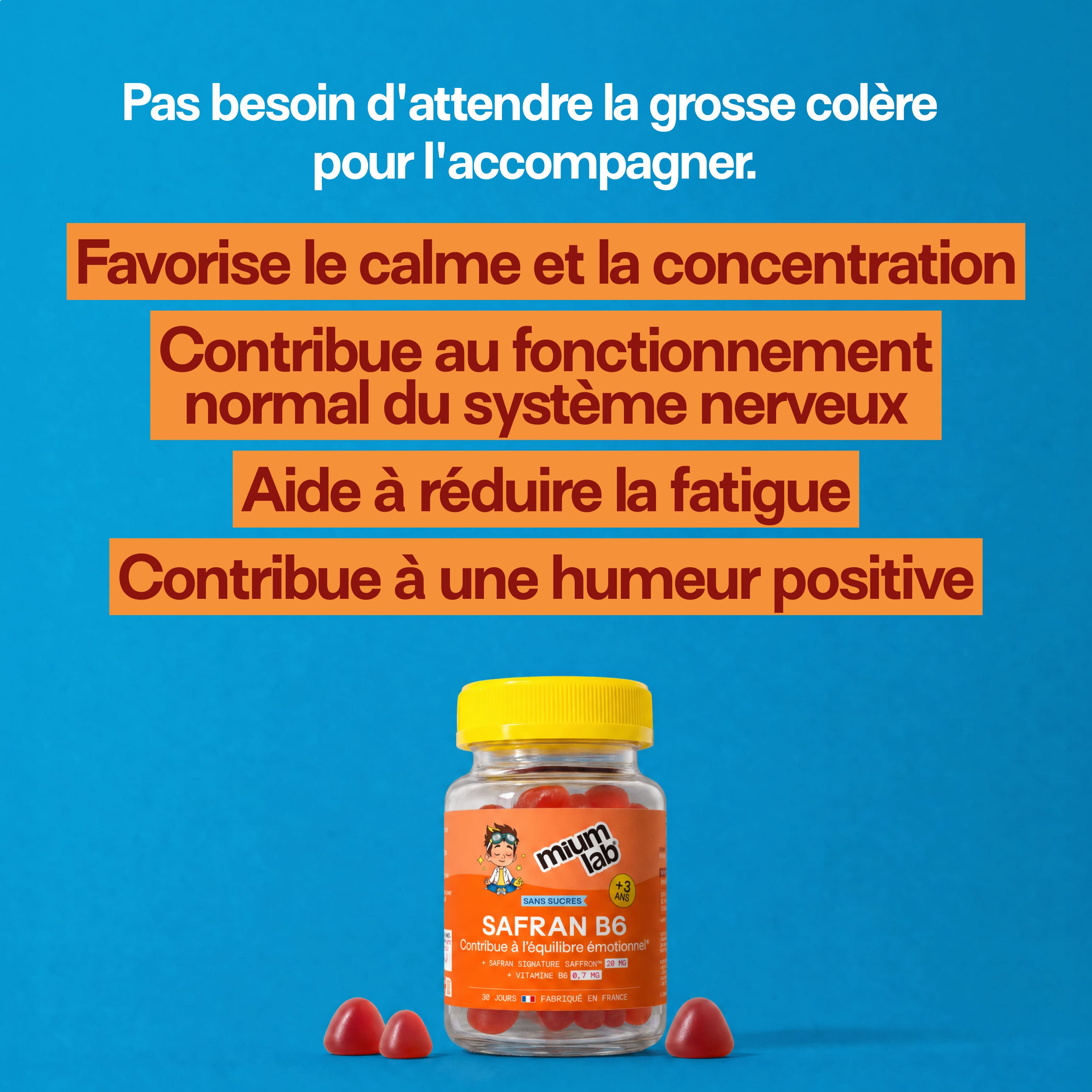 mium-lab-health-gummies-safran-b6-gummies-fraise-enfant-30-jours image 2