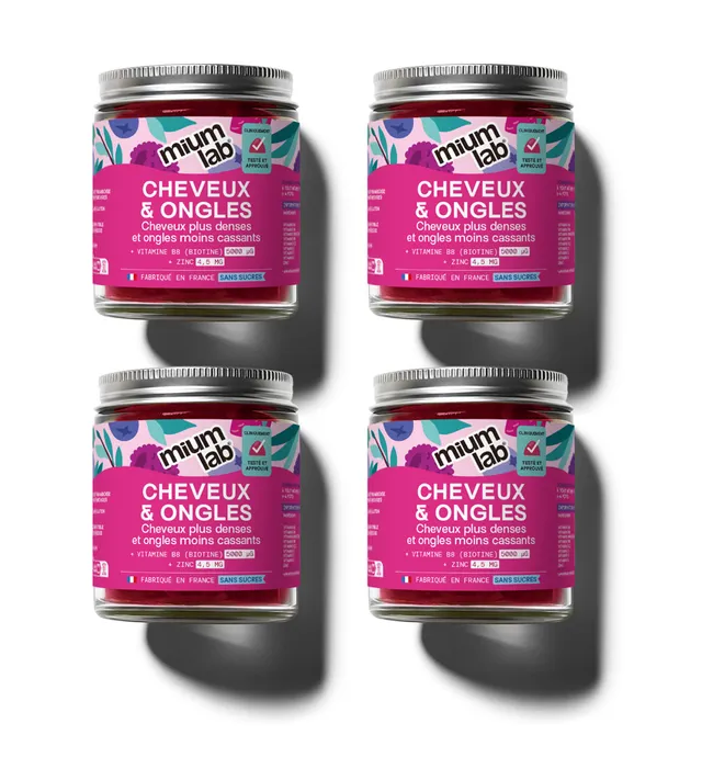 mium-lab-cheveux-et-ongles-gummies-sans-sucres-pack-4-x-21-jours image 1