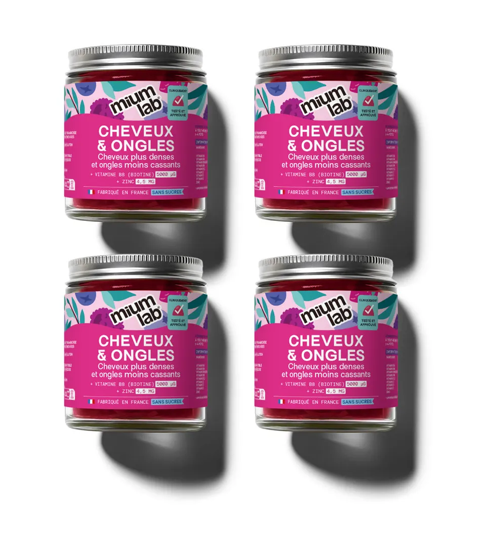 mium-lab-cheveux-et-ongles-gummies-sans-sucres-pack-4-x-21-jours image 1