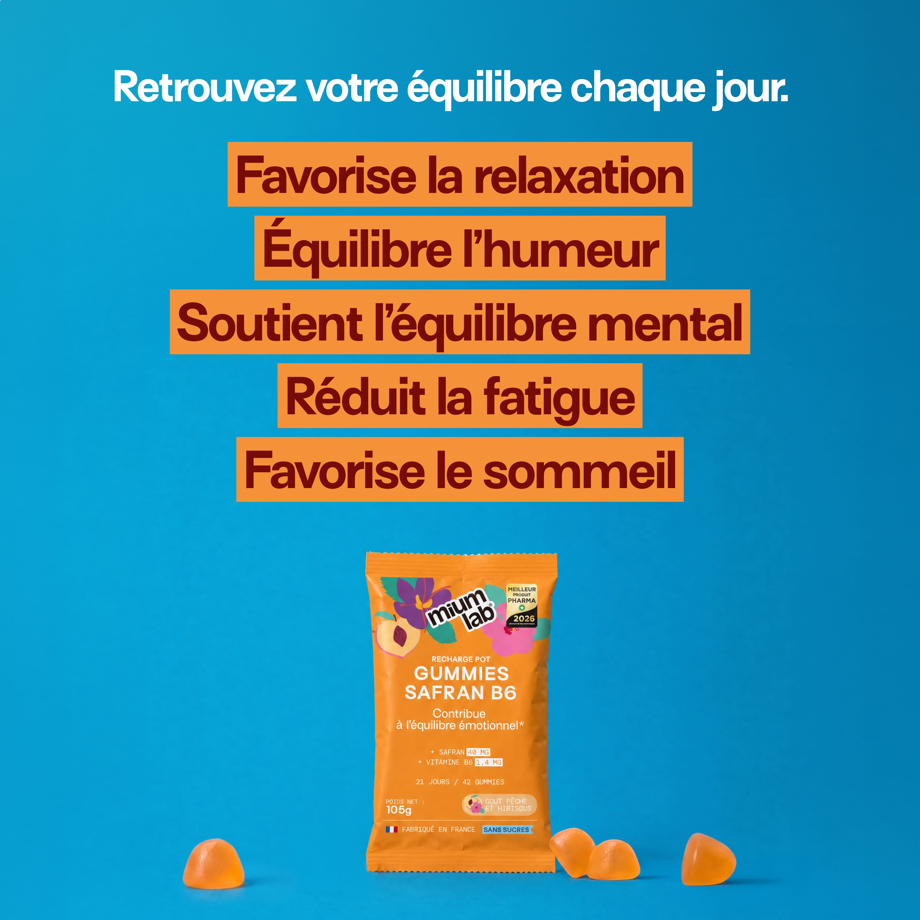mium-lab-health-gummies-safran-b6-p-che-4-co-recharges image 2