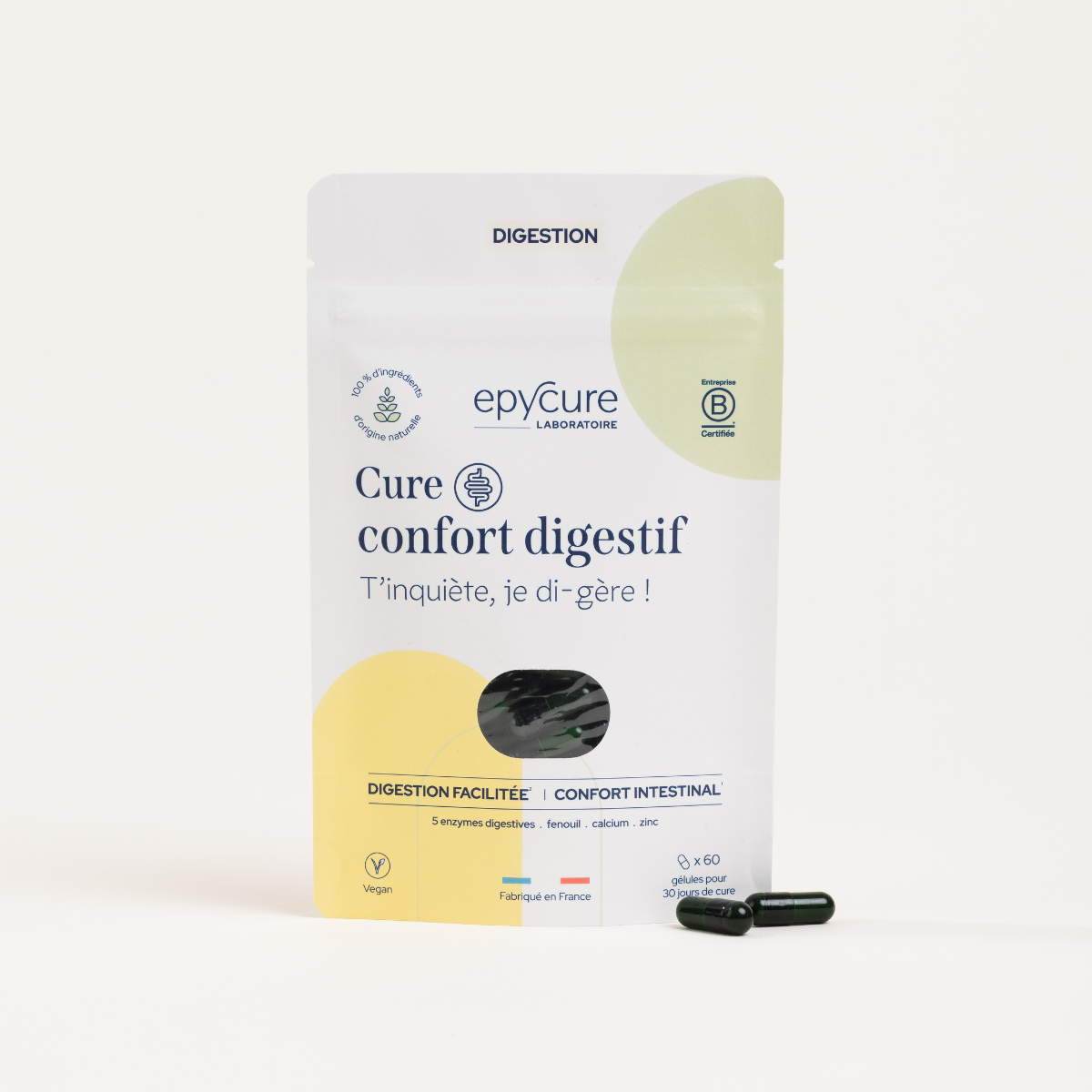 epycure-drainage-digestion-cure-confort-digestif-g-lules-digestion-1-mois image 1