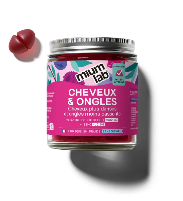 mium-lab-cheveux-et-ongles-gummies-sans-sucres-biotine-21-jours image 1