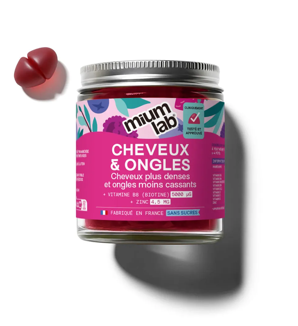 mium-lab-cheveux-et-ongles-gummies-sans-sucres-biotine-21-jours image 1