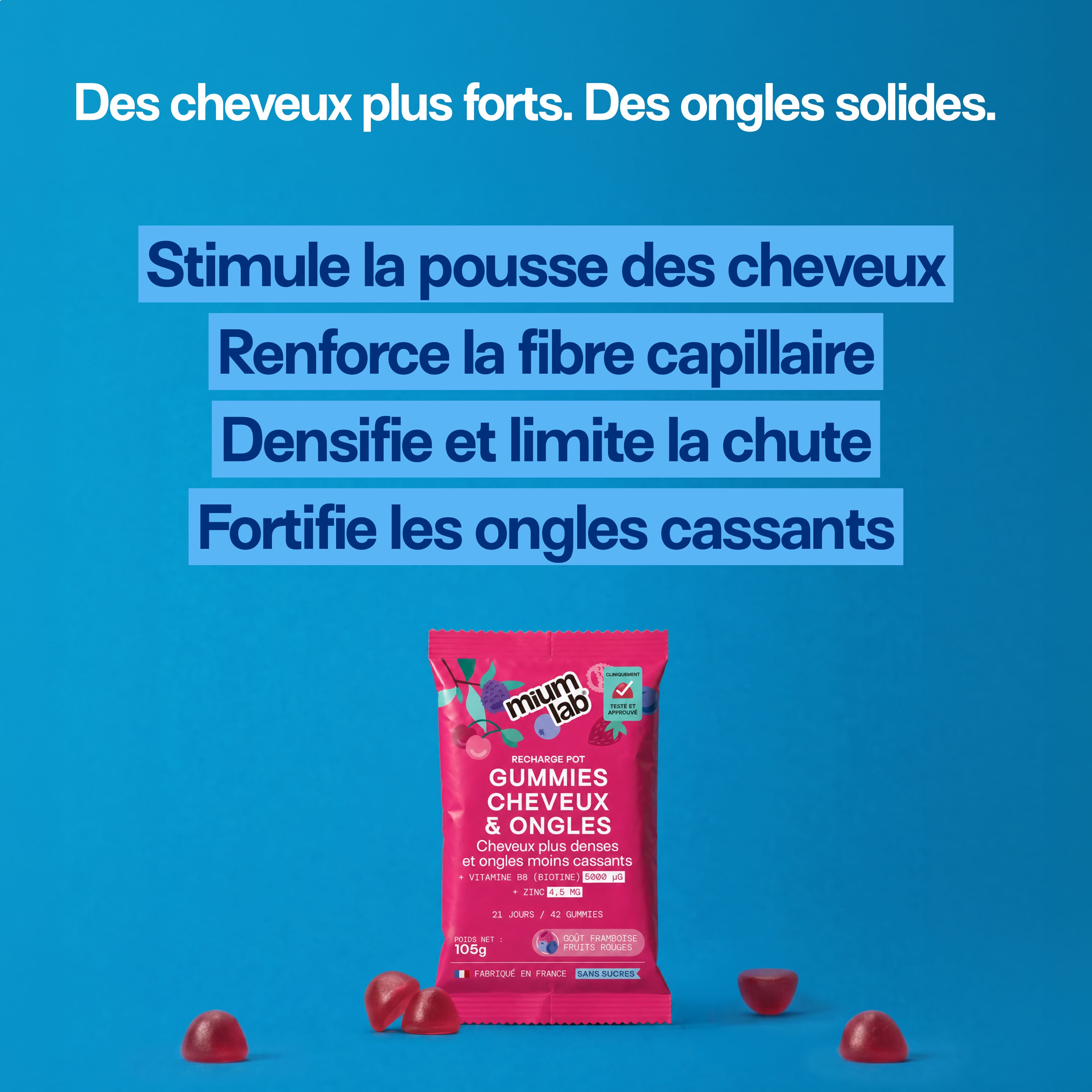 mium-lab-cheveux-et-ongles-gummies-biotine-pack-4-co-recharges image 2