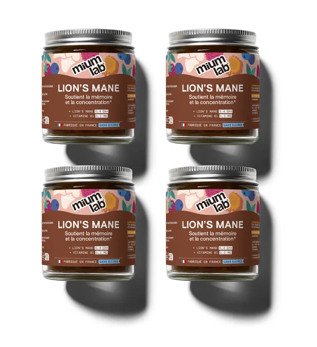 mium-lab-health-gummies-gummies-lion-s-mane-m-moire-4-pots image 1