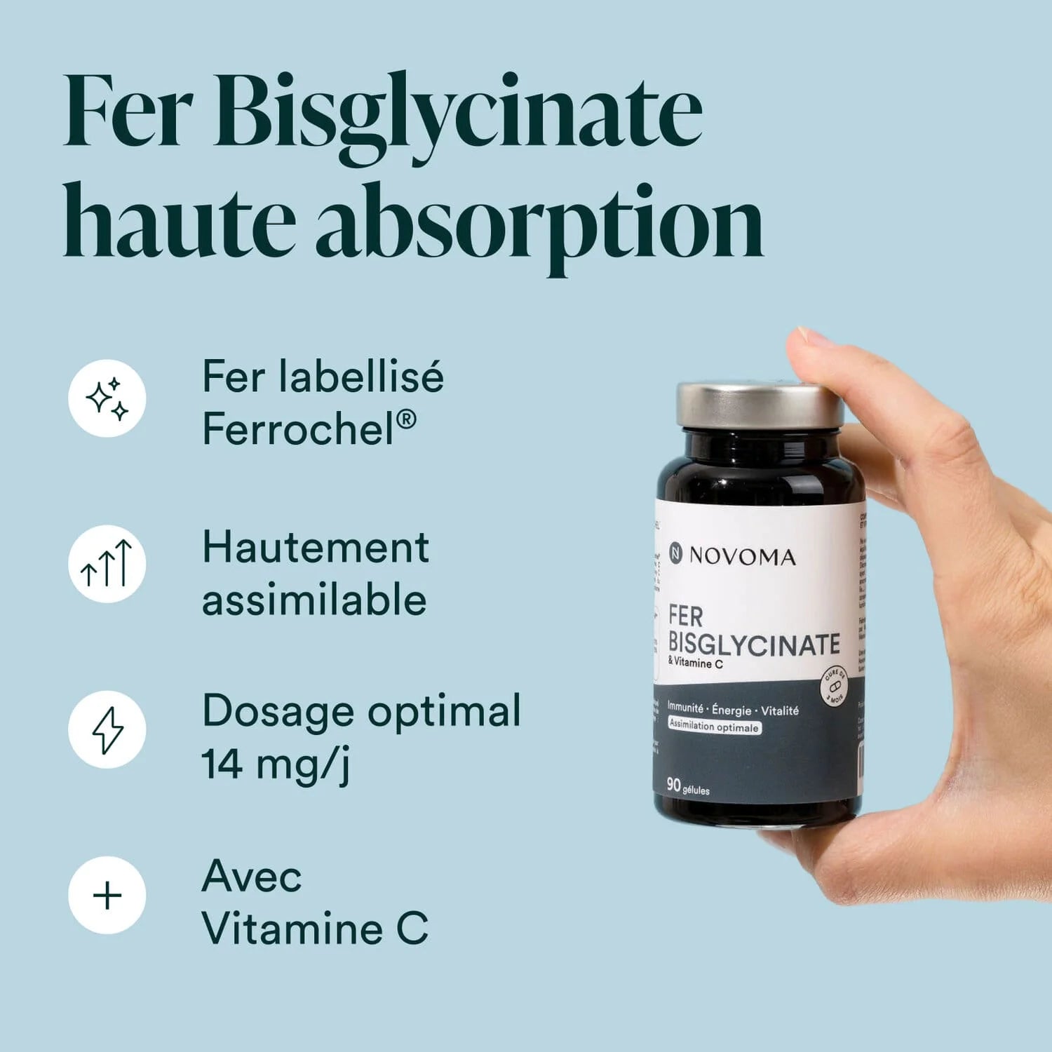 novoma-fer-bisglycinate-ferrochel-g-lules-fatigue-vitamine-c image 3